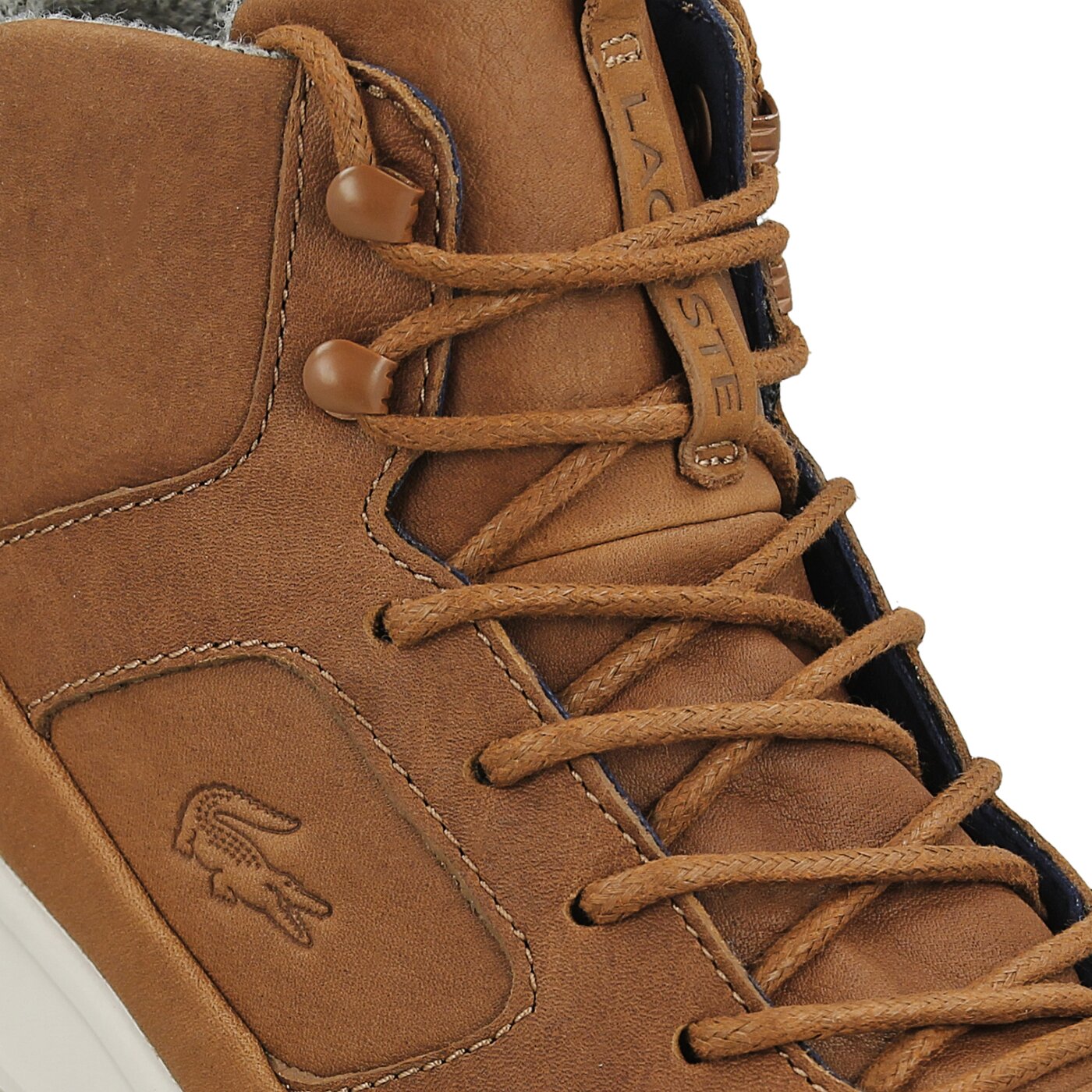 Męskie sneakersy (buty) LACOSTE EXPLORATEUR MID 317 1 734cam0016078 kolor brązowy