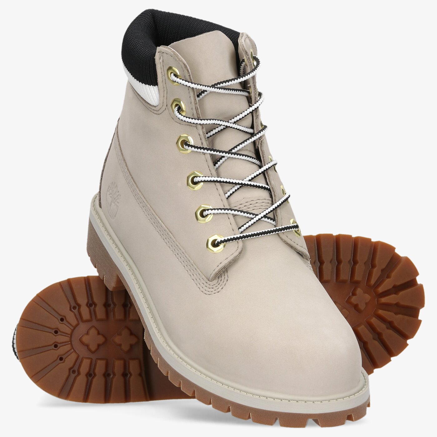 Dziecięce trapery TIMBERLAND 6 IN PREMIUM WP BOOT tb0a2fkfk511 kolor beżowy