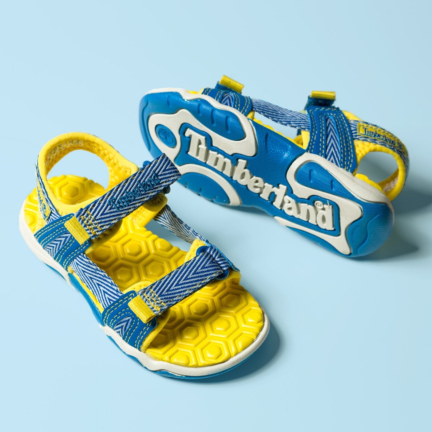 Dziecięce sandały / klapki TIMBERLAND EAGLE ISLAND SANDAL a1jxp kolor niebieski