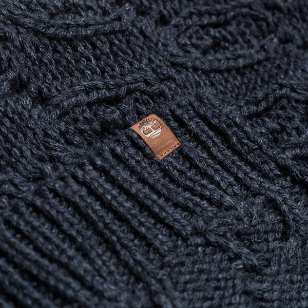 Damski szalik / rękawiczki TIMBERLAND SZALIK CABLE SCARF a1gos433 kolor granatowy