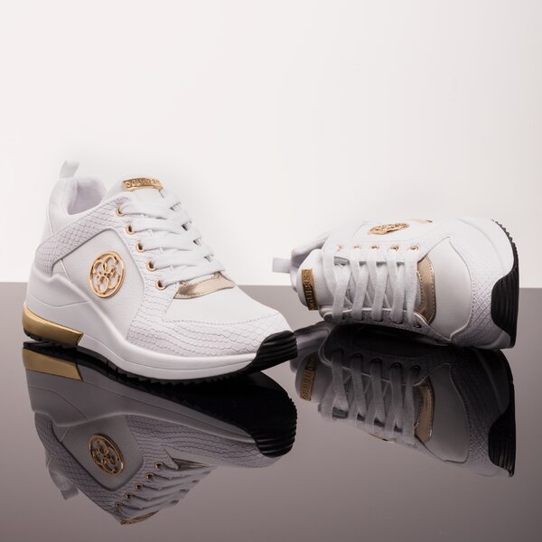 Damskie sneakersy (buty) GUESS JARYD 2  fl5ja2lea12white kolor biały