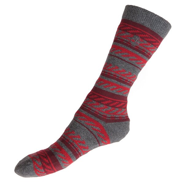 Męskie skarpetki TIMBERLAND SKARPETY 3PP SOCK GIFT BOX j0219211 kolor bordowy