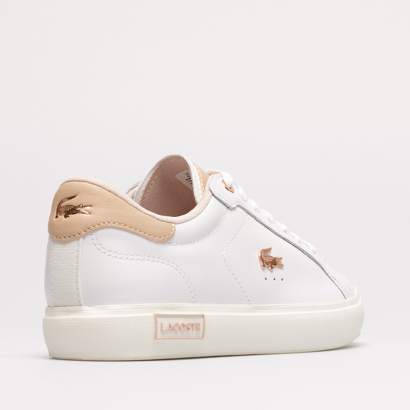 Damskie sneakersy (buty) LACOSTE POWERCOURT 222 5 SFA 744SFA00651Y9 744sfa00651y9 kolor biały