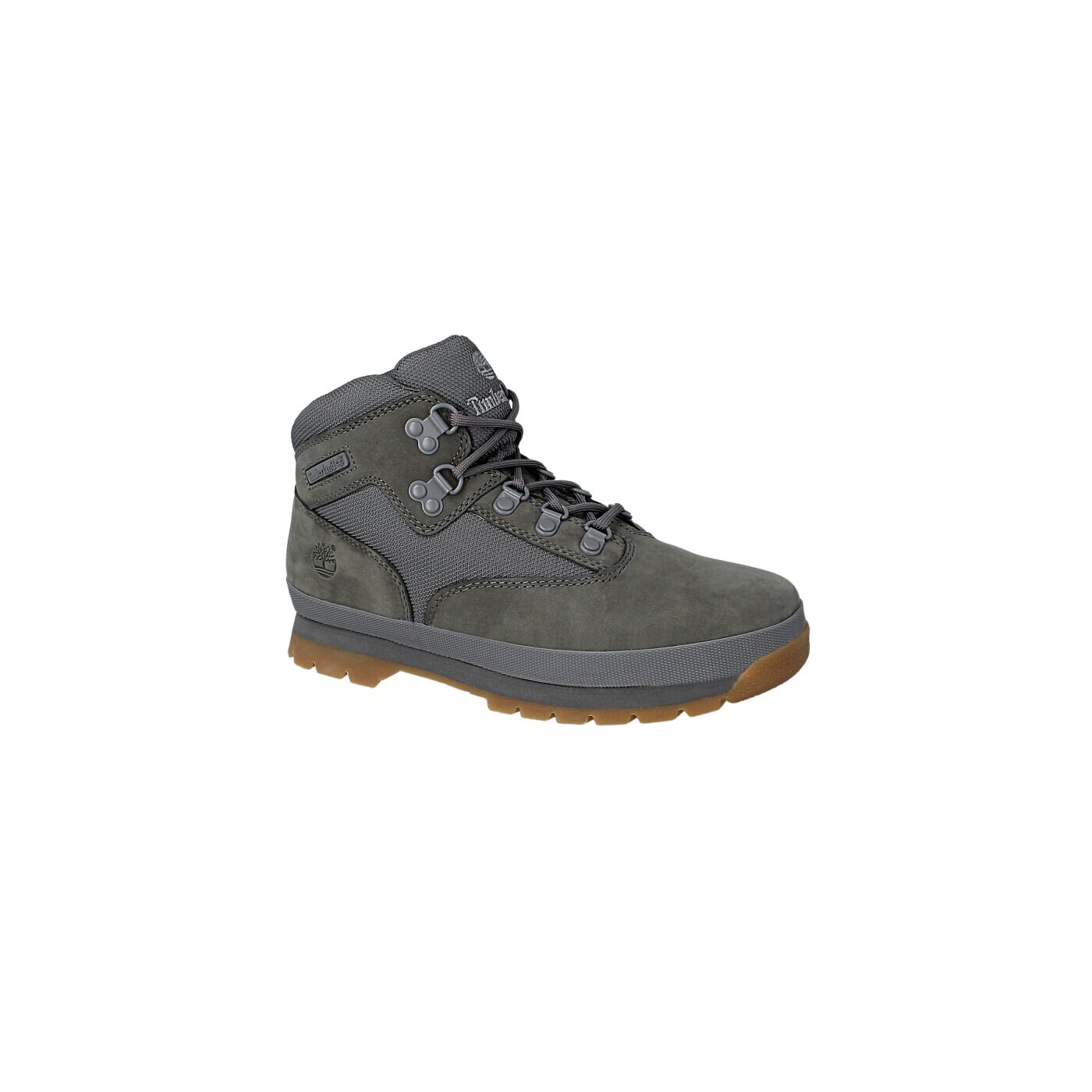 Dziecięce buty outdoor / trekkingowe TIMBERLAND EURO HIKER - LEATHER / FABRIC a12we kolor szary