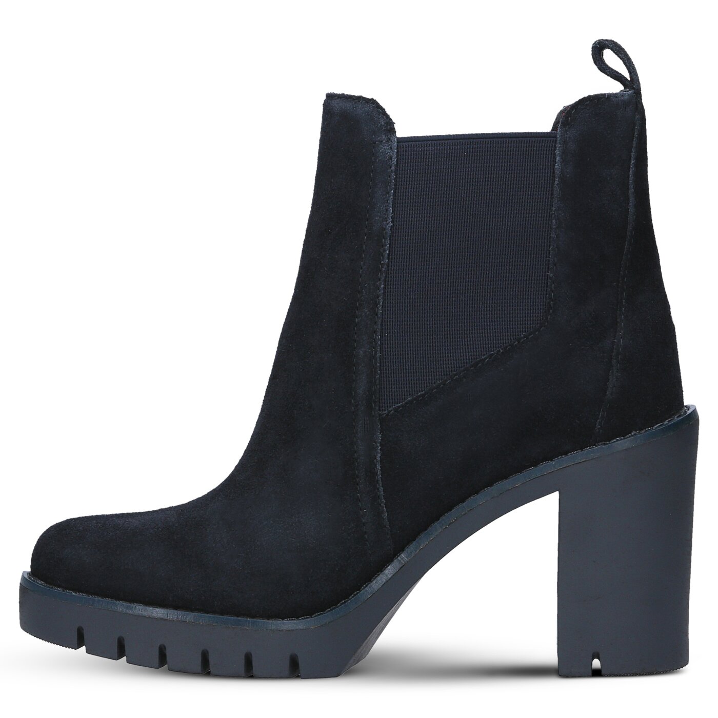 Damskie botki / sztyblety TOMMY HILFIGER P1285AOLA 1B fw56821570403 kolor granatowy