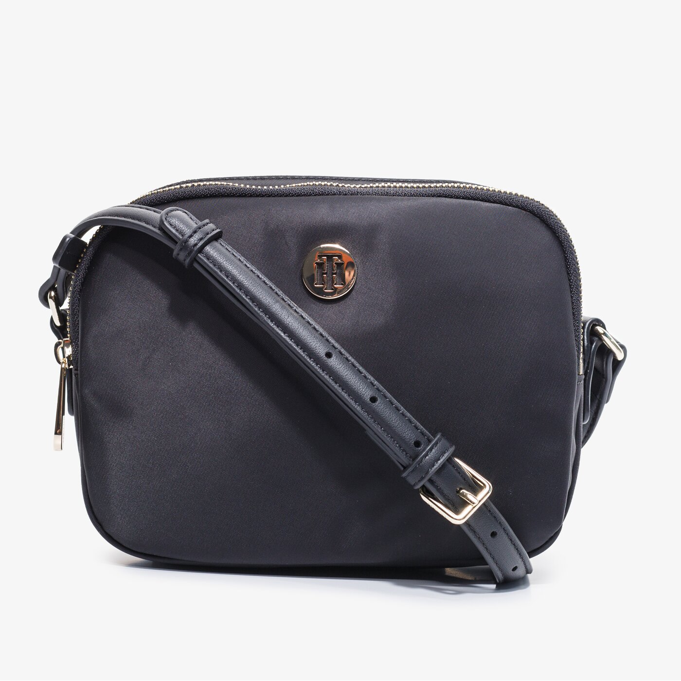 Damska torebka TOMMY HILFIGER TOREBKA POPPY CROSSOVER aw0aw088260gj kolor czarny