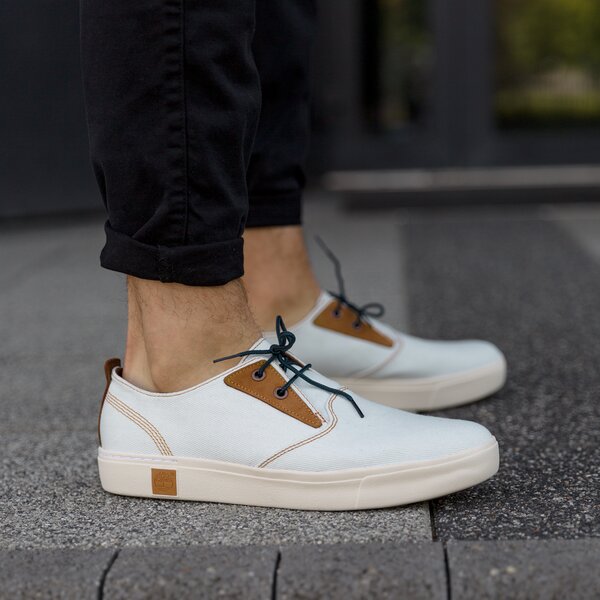 Męskie trampki TIMBERLAND AMHERST CANVAS OXFORD  a1jgt kolor biały