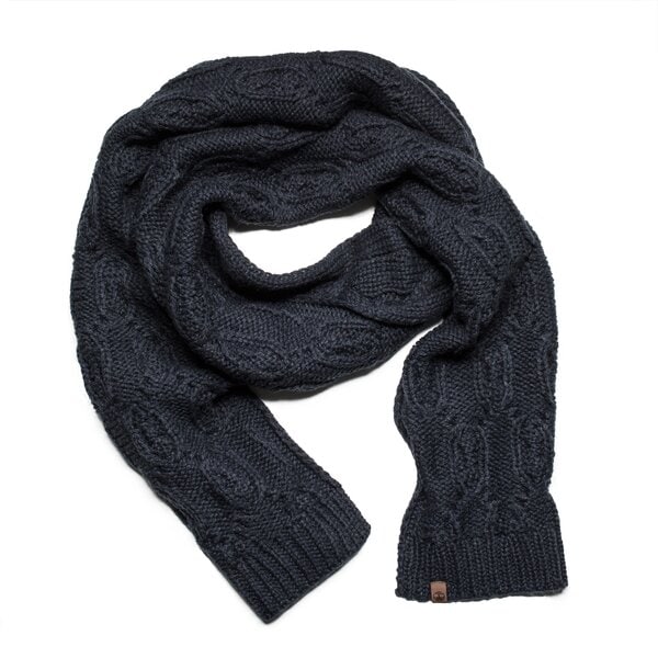 Damski szalik / rękawiczki TIMBERLAND SZALIK CABLE SCARF a1gos433 kolor granatowy