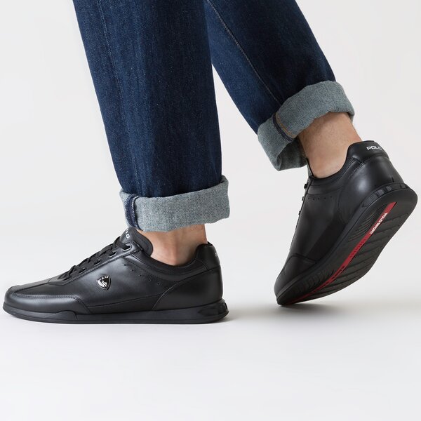 Męskie sneakersy (buty) POLO RL IRVINE LOW SNEAKERS ATHLETIC SHOE  809806258001 kolor czarny