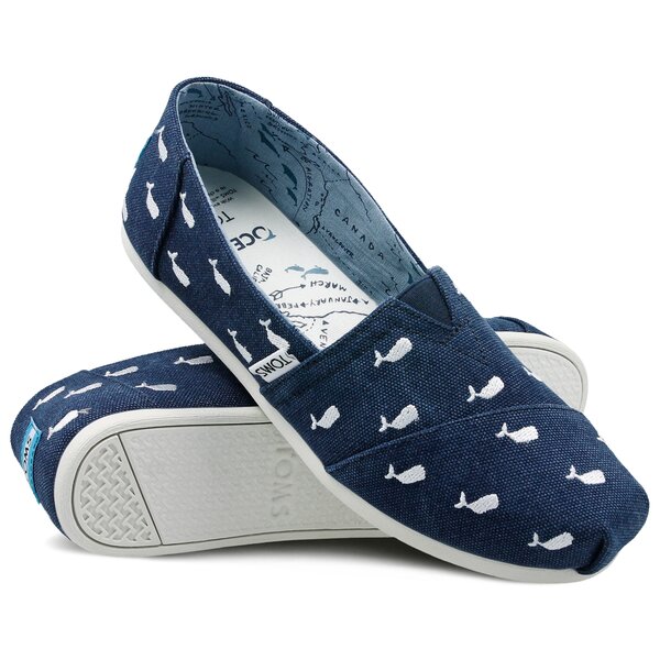 Damskie espadryle TOMS ALPARGATA - THE TOMS ANIMAL INITIATIVE OCEANA 10011559 kolor granatowy