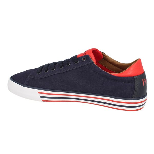 Męskie trampki POLO RL HARVEY NE NEWPORT NAVY/RL2000 RED CANVAS 8161907580gb kolor granatowy