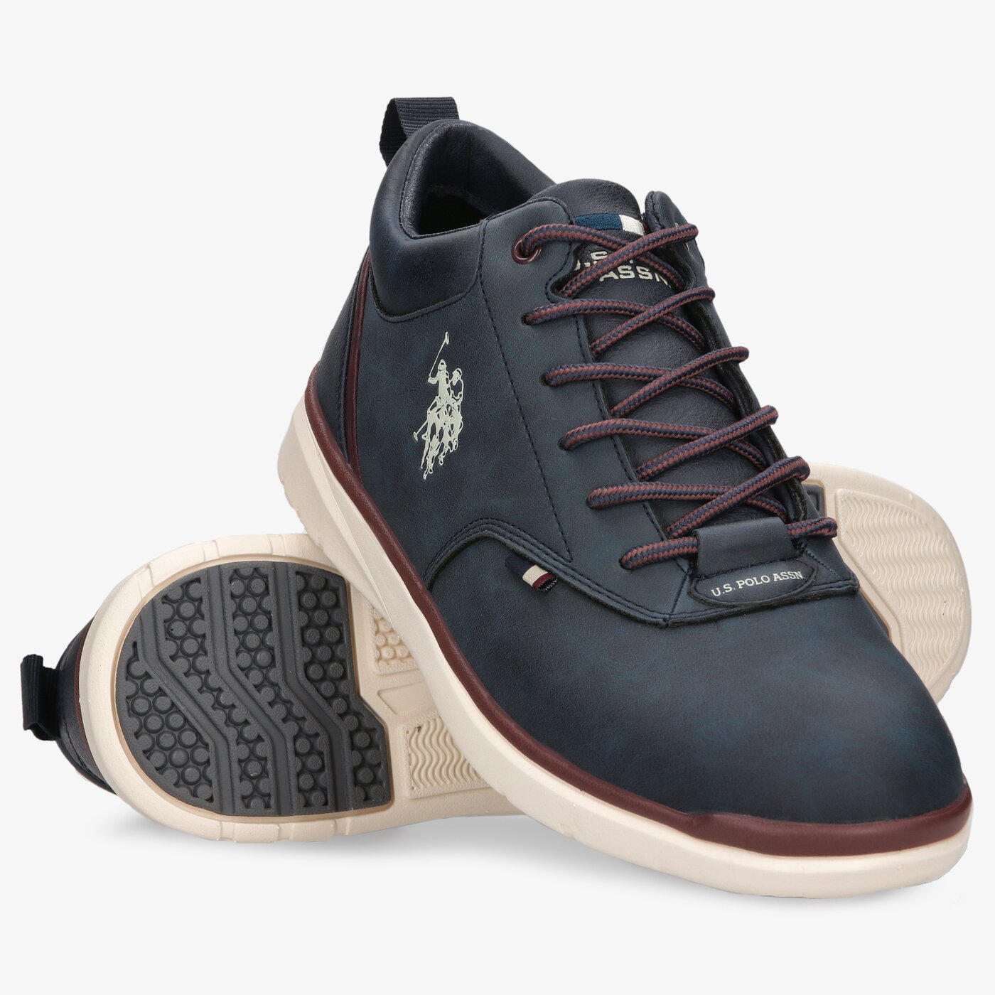 Męskie buty za kostkę U.S. POLO ASSN. YGOR001  ygor001dbl001 kolor granatowy