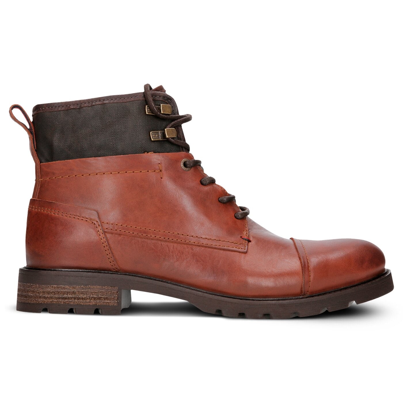 Męskie buty za kostkę TOMMY HILFIGER CURTIS 13A fm0fm00711906 kolor brązowy