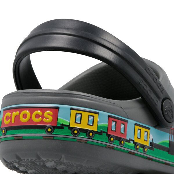 Dziecięce sandały / klapki CROCS CROCFL TRAIN BAND CLOG K 2055160dai kolor szary