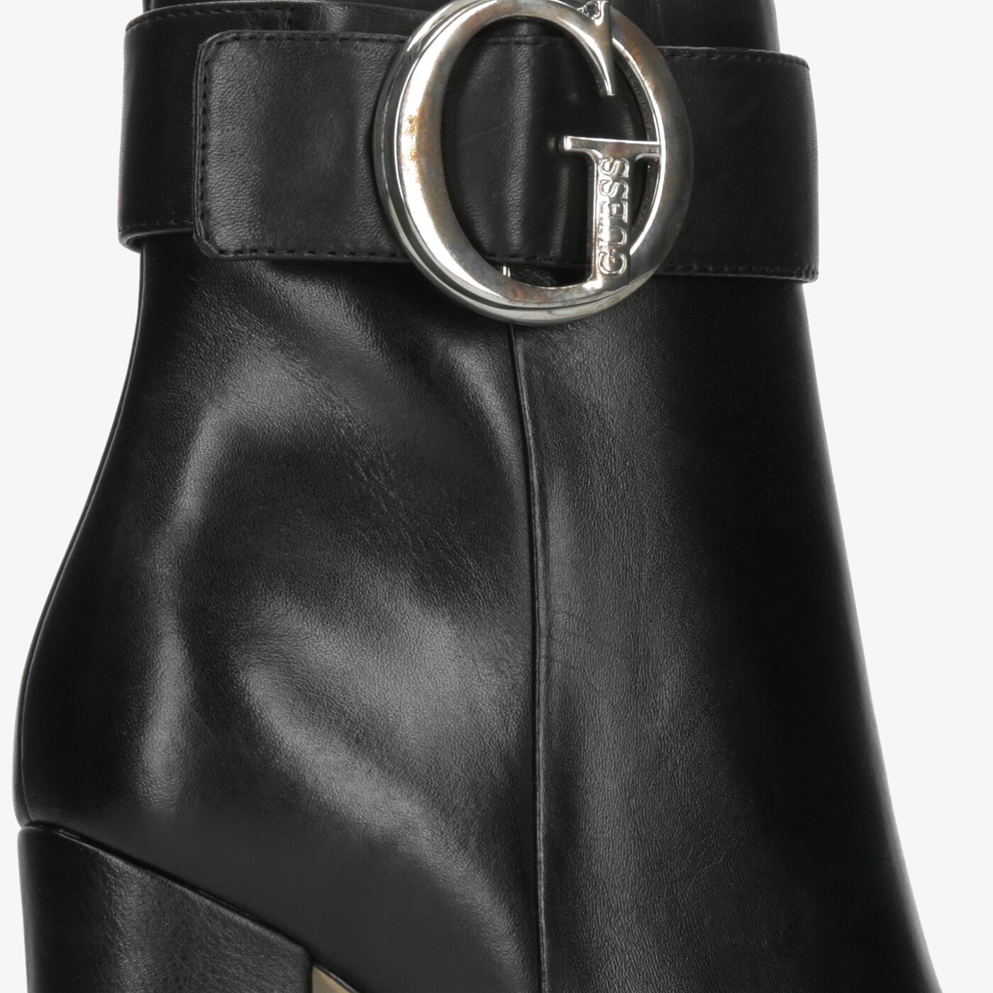 Damskie botki / sztyblety GUESS ABREW fl8arwlea10black kolor czarny