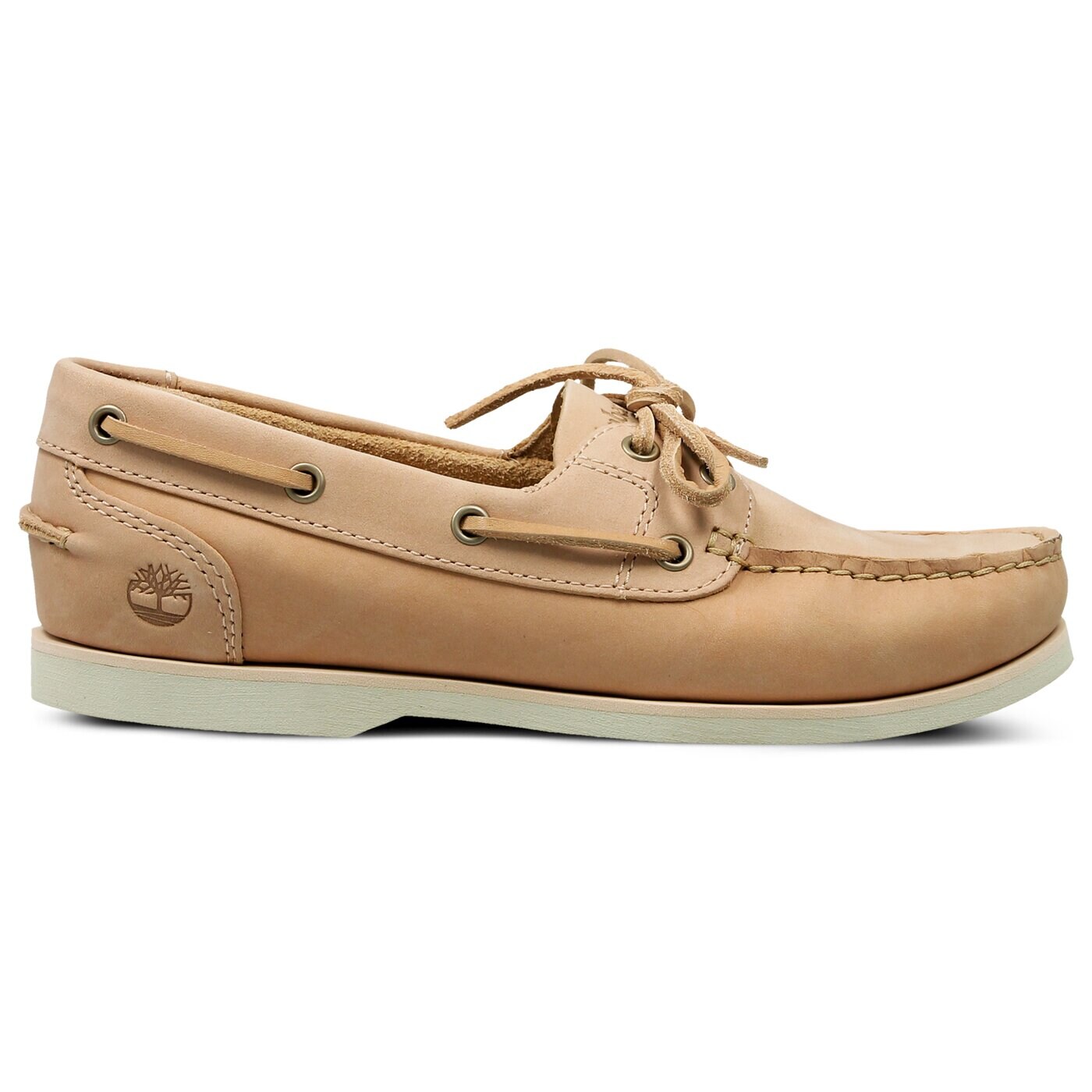 Damskie mokasyny i półbuty TIMBERLAND CLASSIC BOAT UNLINED BOAT a1naq kolor beżowy