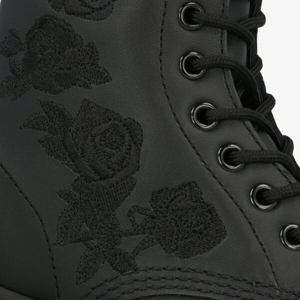 Damskie botki / sztyblety DR MARTENS 1460 VONDA MONO8 EYE BOOT 24985001 kolor czarny
