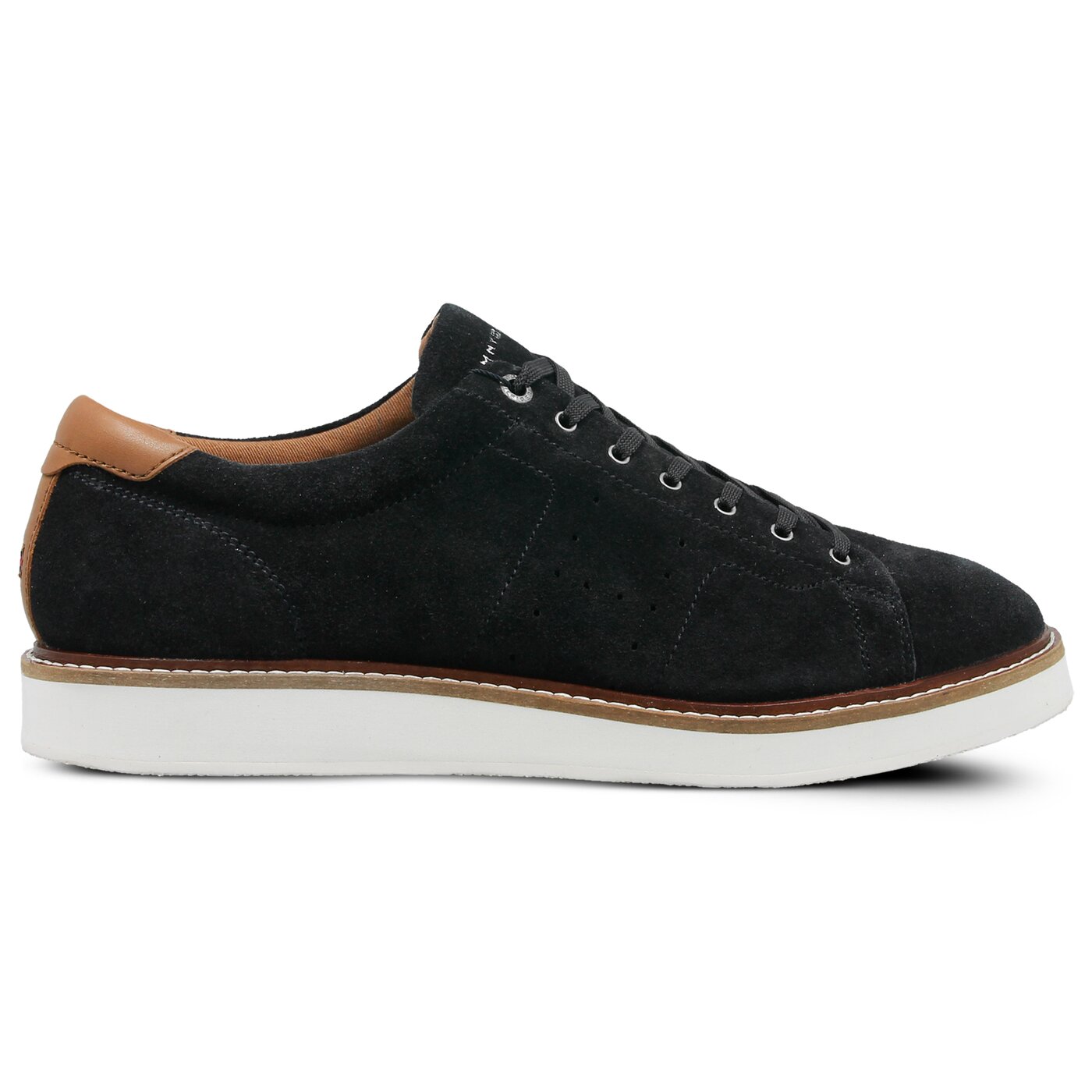 Męskie półbuty TOMMY HILFIGER HYBRID SUEDE LONG LACE SHOE fm0fm01338403 kolor granatowy