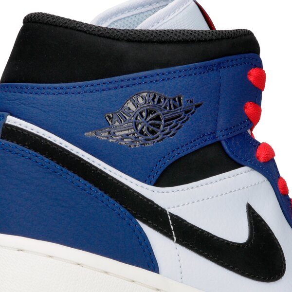 Męskie sneakersy (buty) AIR JORDAN 1 MID SE 852542-400 kolor niebieski