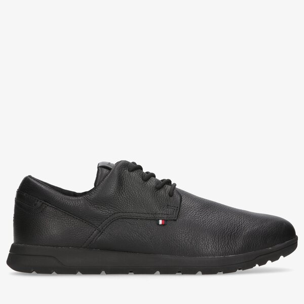 Męskie półbuty TOMMY HILFIGER LIGHTWEIGHT LEATHER HYBRID SHOE fm0fm03600bds kolor czarny