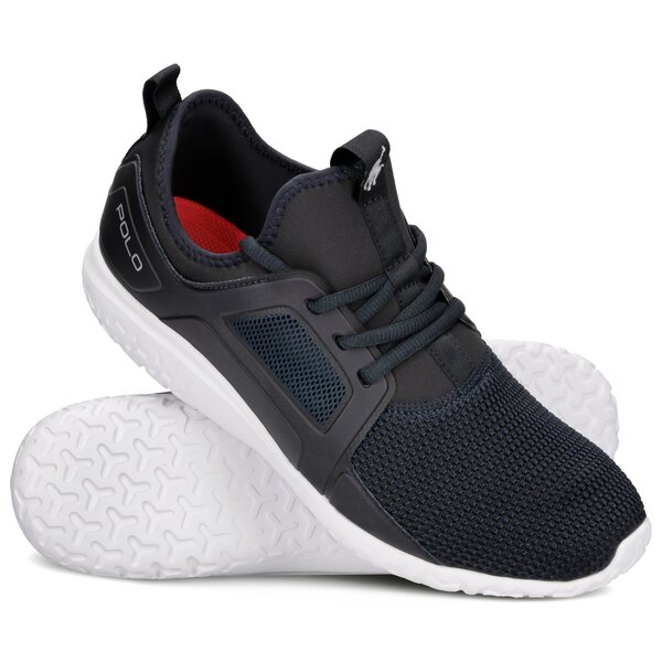 Męskie sneakersy (buty) POLO RL TRAIN150 SNEAKERS ATHLETIC SHOE NEWPORT NAVY NYLON/S 809669841001 kolor granatowy
