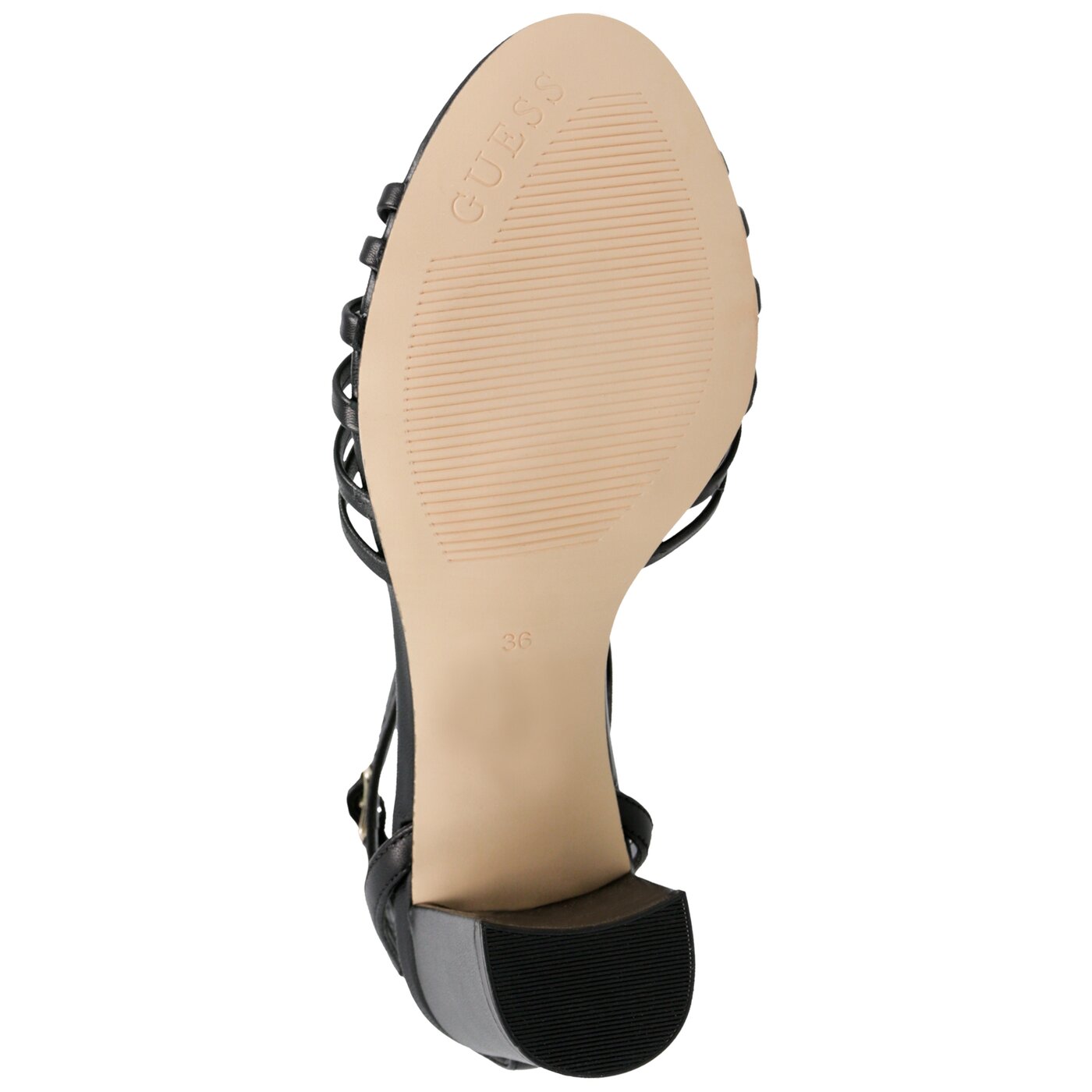 Damskie sandały GUESS MADESTA SANDAL fl6madlea03black kolor czarny