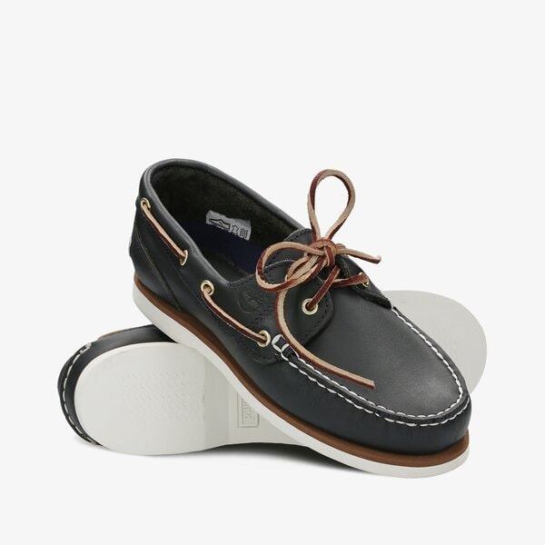 Damskie mokasyny i półbuty TIMBERLAND CLASSIC BOAT 2-EYE tb0723324841 kolor granatowy