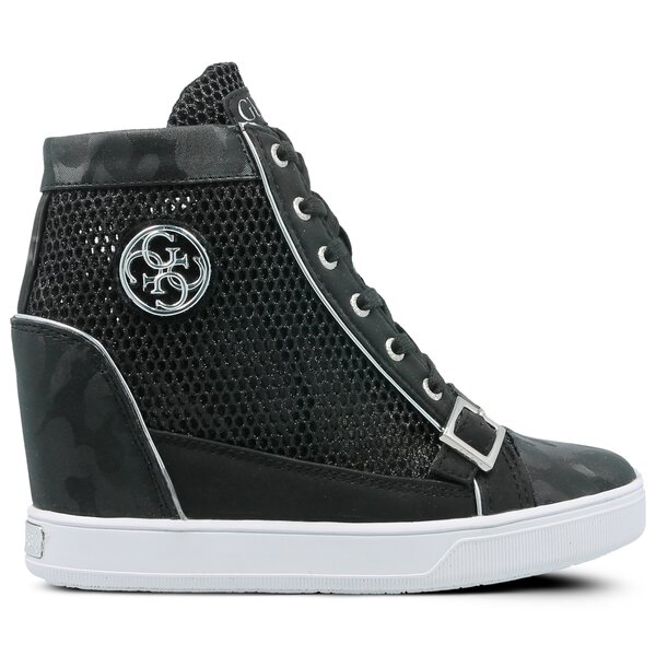 Damskie trampki GUESS FIORE flioe1fam12black kolor czarny