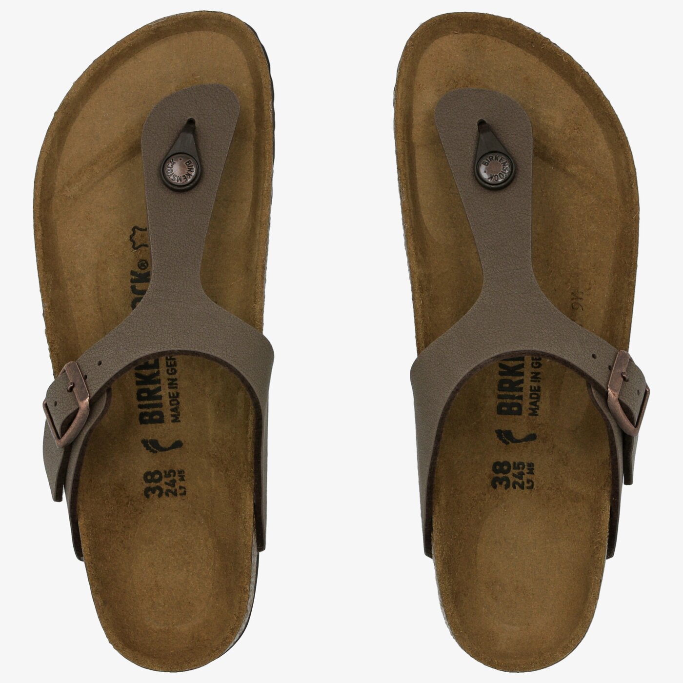 Damskie klapki BIRKENSTOCK GIZEH  43753 kolor brązowy