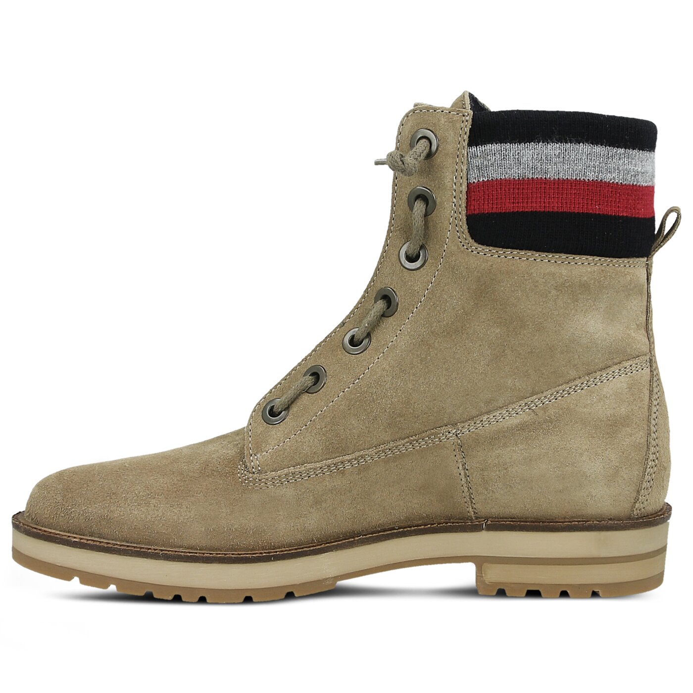 Damskie botki / sztyblety TOMMY HILFIGER WEST 9B fw0fw01534102 kolor beżowy