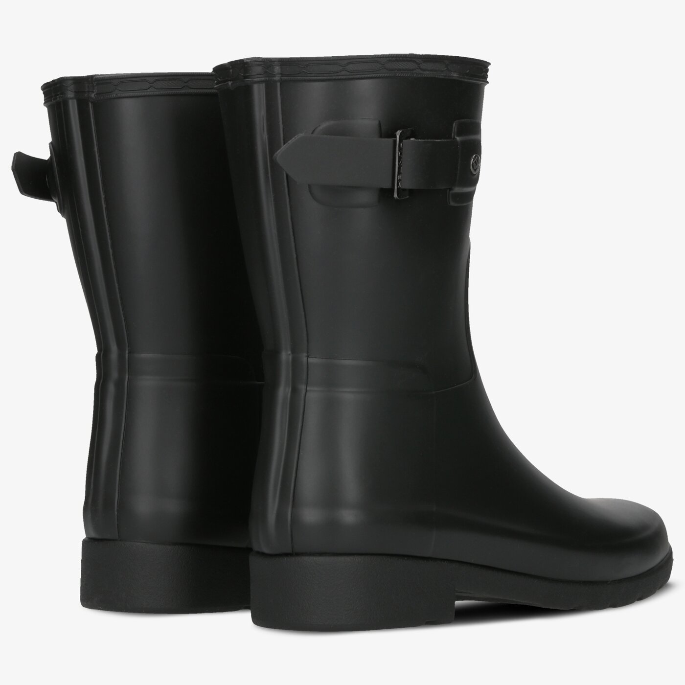 Damskie kalosze (buty gumowe) HUNTER ORIGINAL REFINED SHORT wfs1098rma-blk kolor czarny