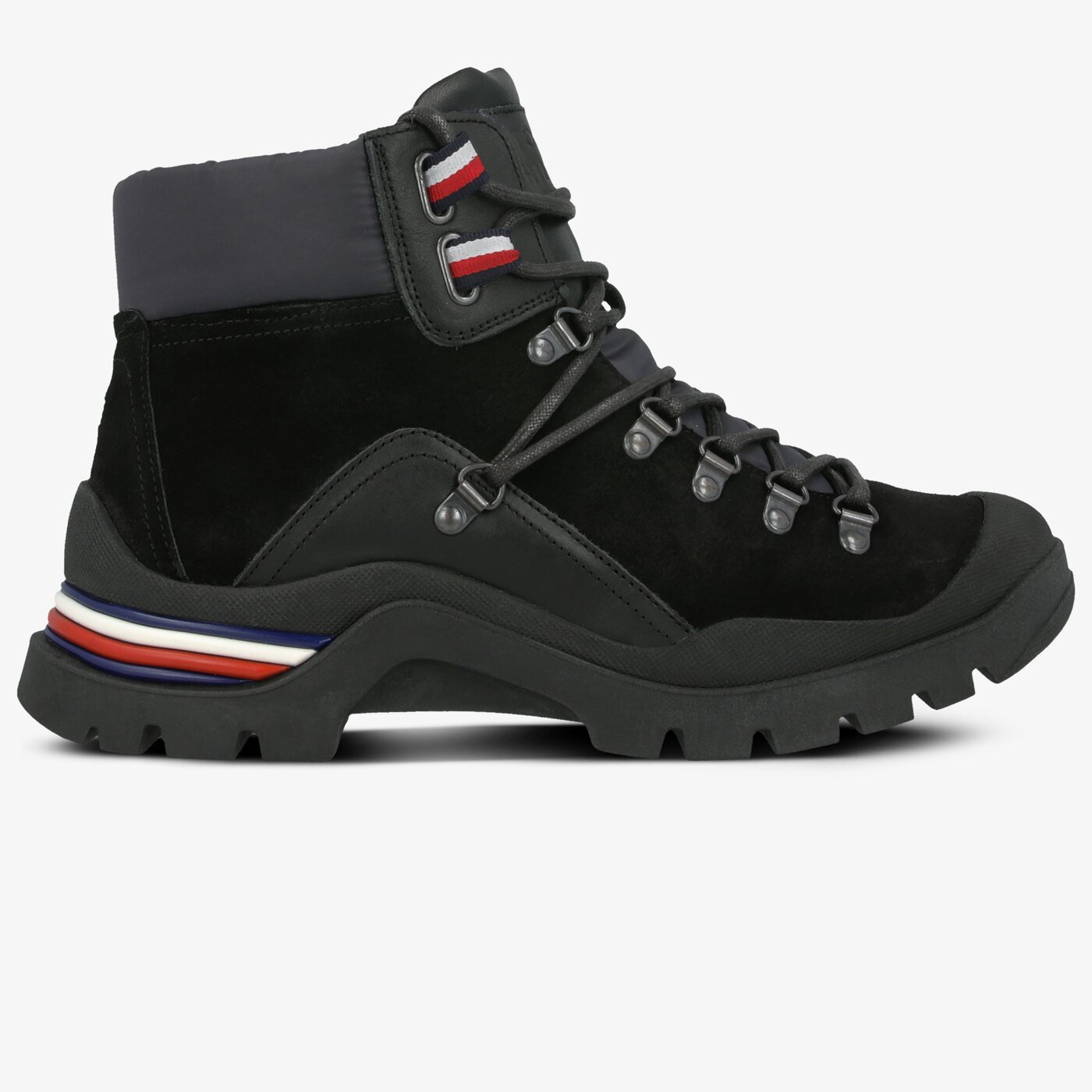 Męskie buty outdoor (trekkingowe) TOMMY HILFIGER CORPORATE OUTDOOR BOOT fm0fm02414990 kolor czarny