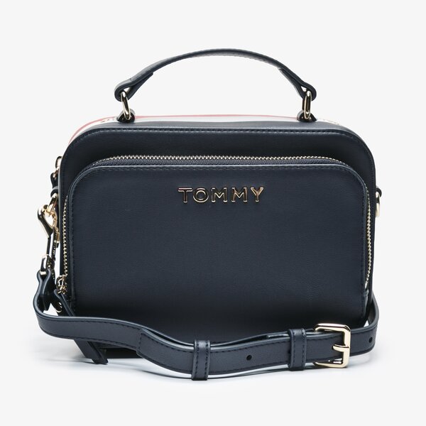 Damska torebka TOMMY HILFIGER TOREBKA TH CORPORATE TRUNK aw0aw076910gz kolor granatowy