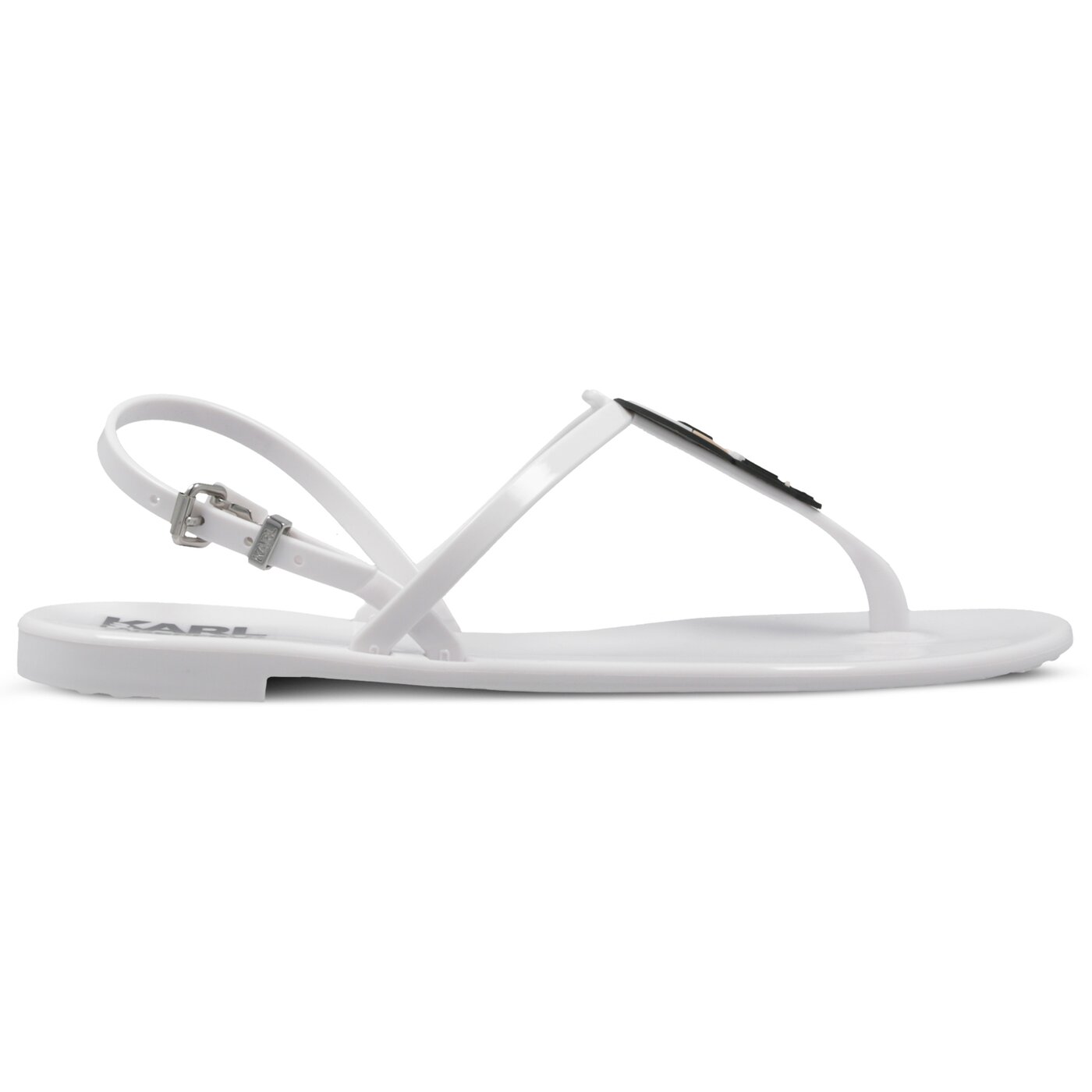 Damskie sandały KARL LAGERFELD JELLY KARL IKONIC SLING kl80002v11 kolor biały