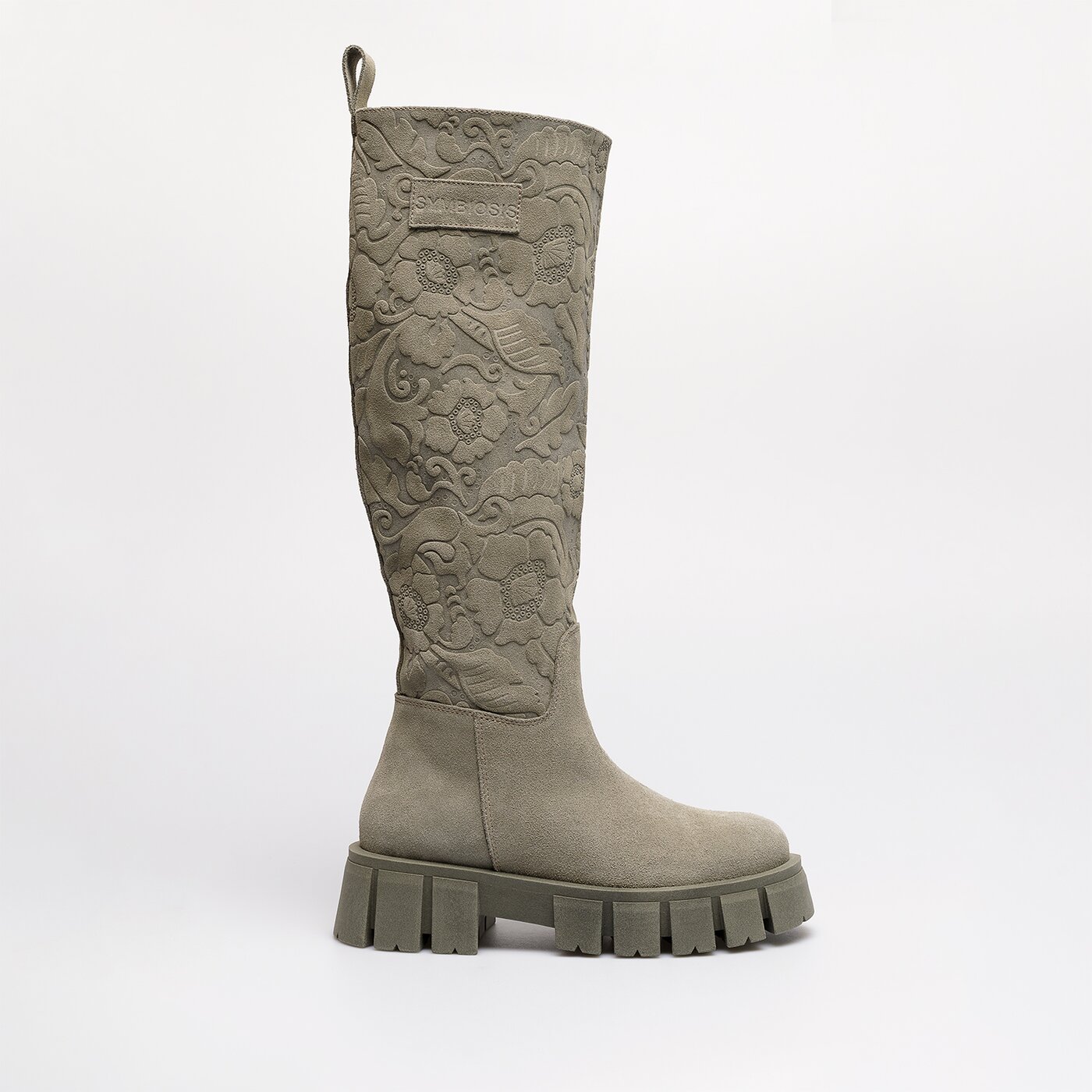 Damskie kozaki SYMBIOSIS HIGH BOOTS LETA sywc222014 kolor khaki