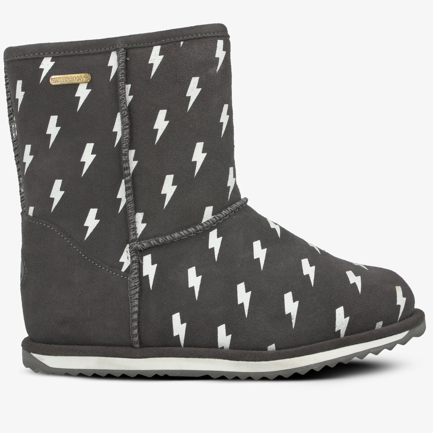Dziecięce buty za kostkę EMU LIGHTNING BOLT BRUMBY k12102charcoal kolor szary