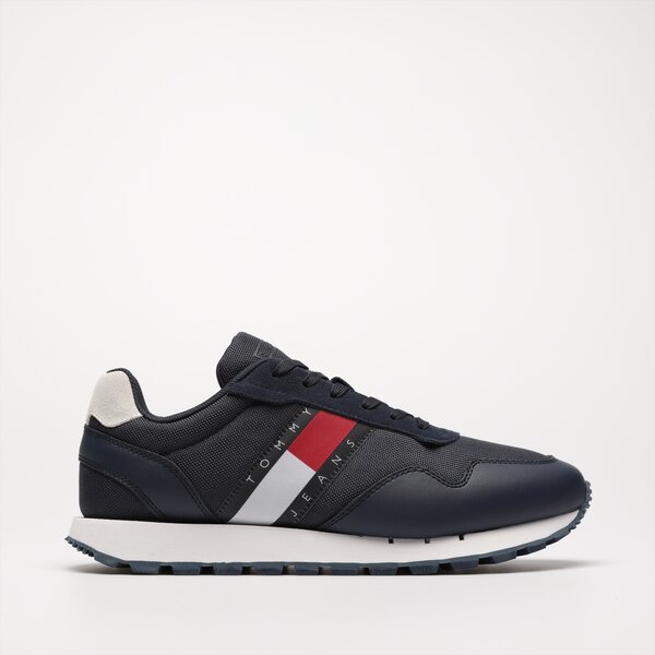 Męskie sneakersy (buty) TOMMY HILFIGER TOMMY JEANS RETRO RUNNER ESS em0em01081c87 kolor granatowy
