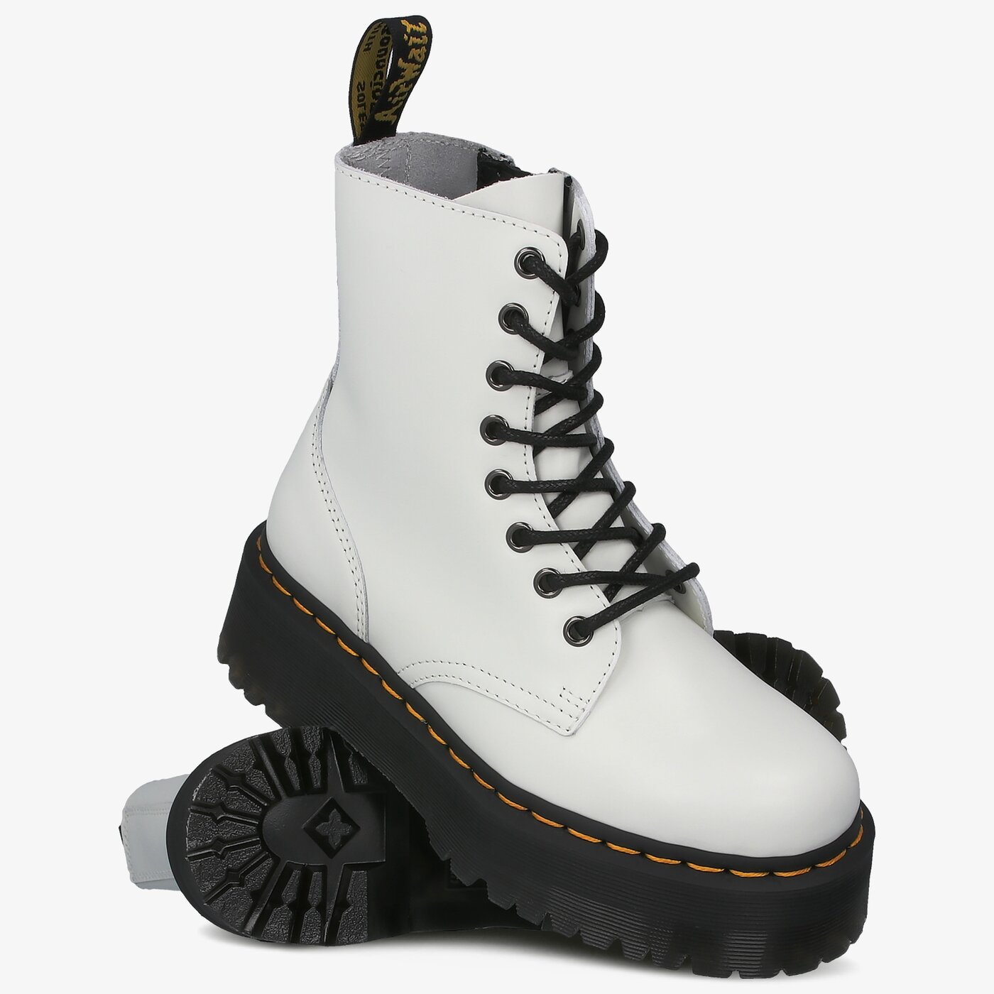 Damskie botki / sztyblety DR. MARTENS JADON  15265100 kolor biały