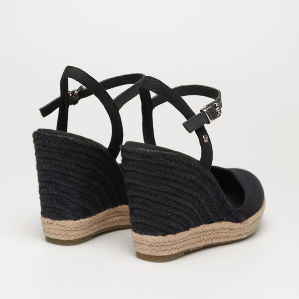 Damskie szpilki / czółenka TOMMY HILFIGER BASIC CLOSED TOE HIGH WEDGE fw0fw04786dw5 kolor granatowy