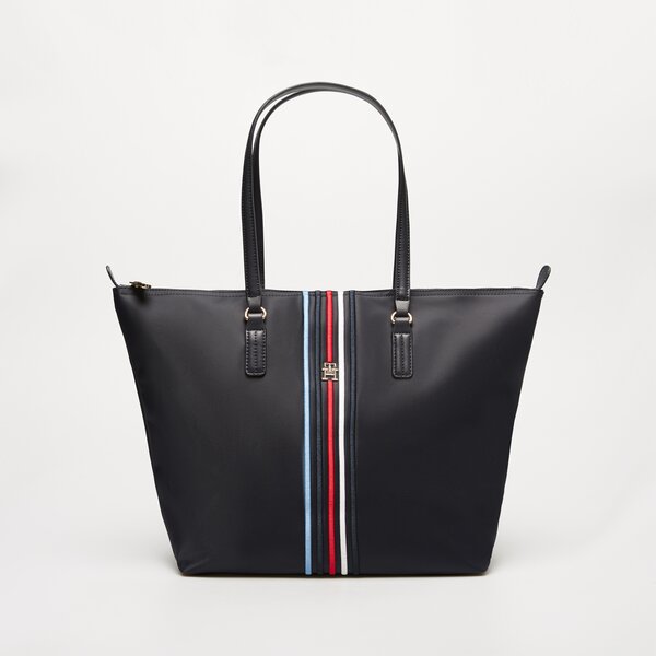 Damska torebka TOMMY HILFIGER TOREBKA POPPY TOTE CORP aw0aw15981dw6 kolor granatowy