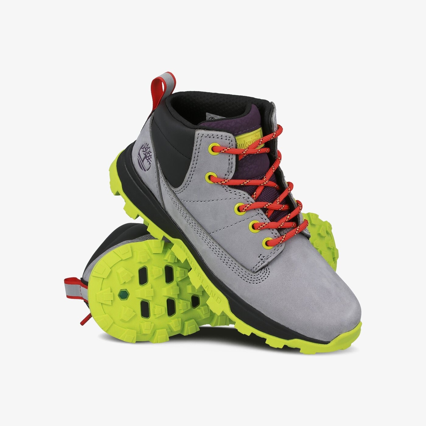 Dziecięce buty outdoor / trekkingowe TIMBERLAND TREELINE MID tb0a28zx0501 kolor szary