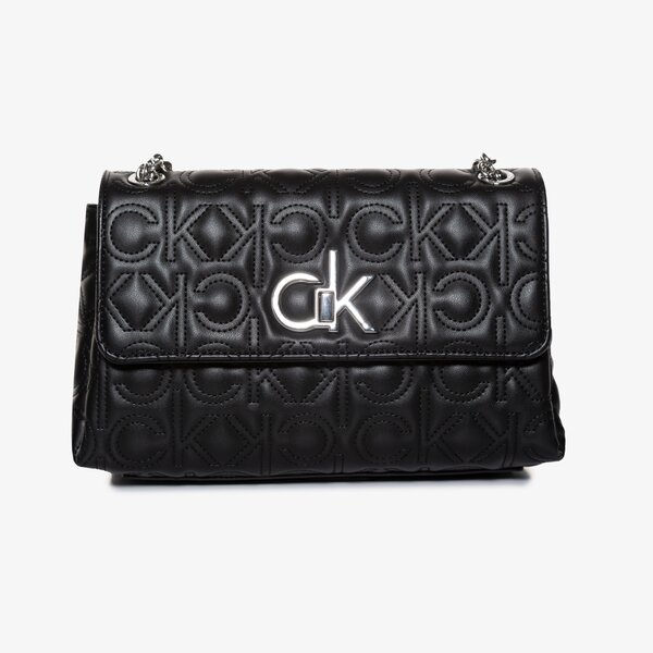 Damska torebka CALVIN KLEIN TOREBKA RE-LOCK EW CONV FLAP XBODY k60k608585bax kolor czarny