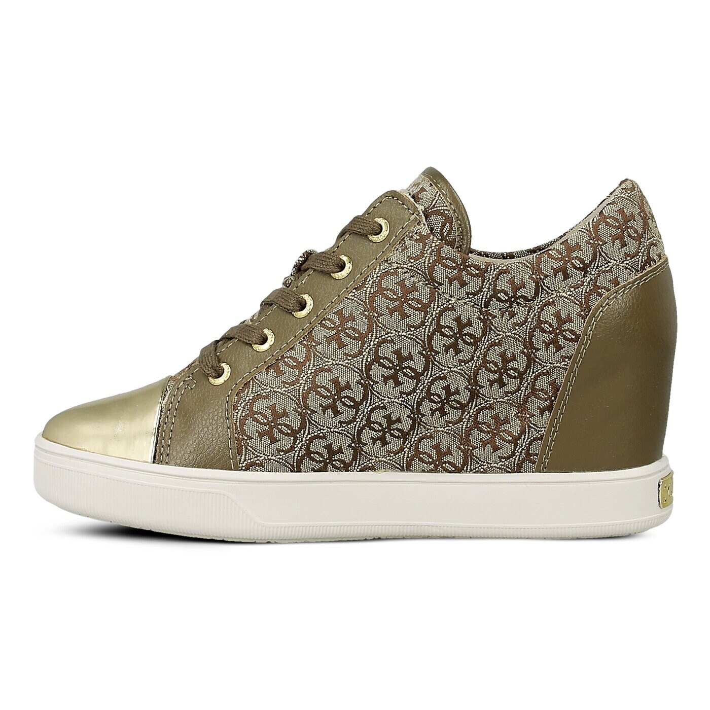 Damskie trampki GUESS FINNA flfin3fal12beibr kolor złoty