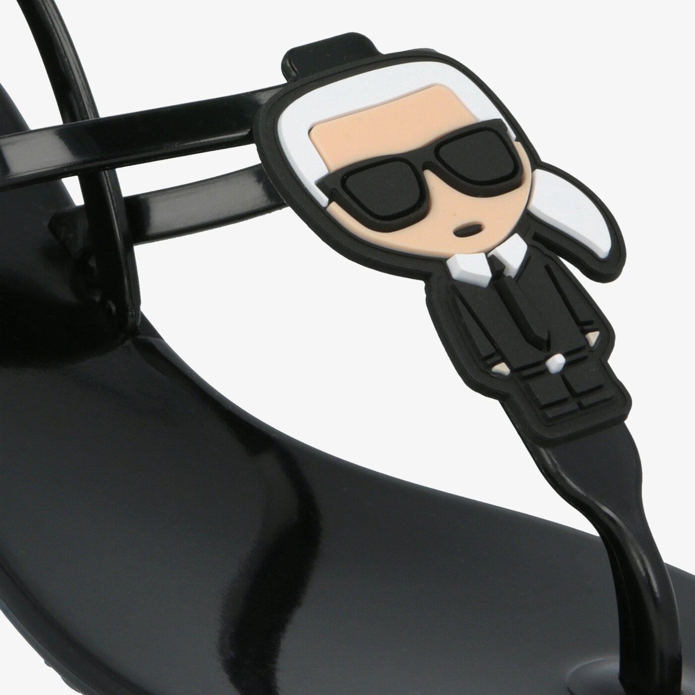 Damskie sandały KARL LAGERFELD JELLY KARL IKONIC SLING kl80002v00 kolor czarny