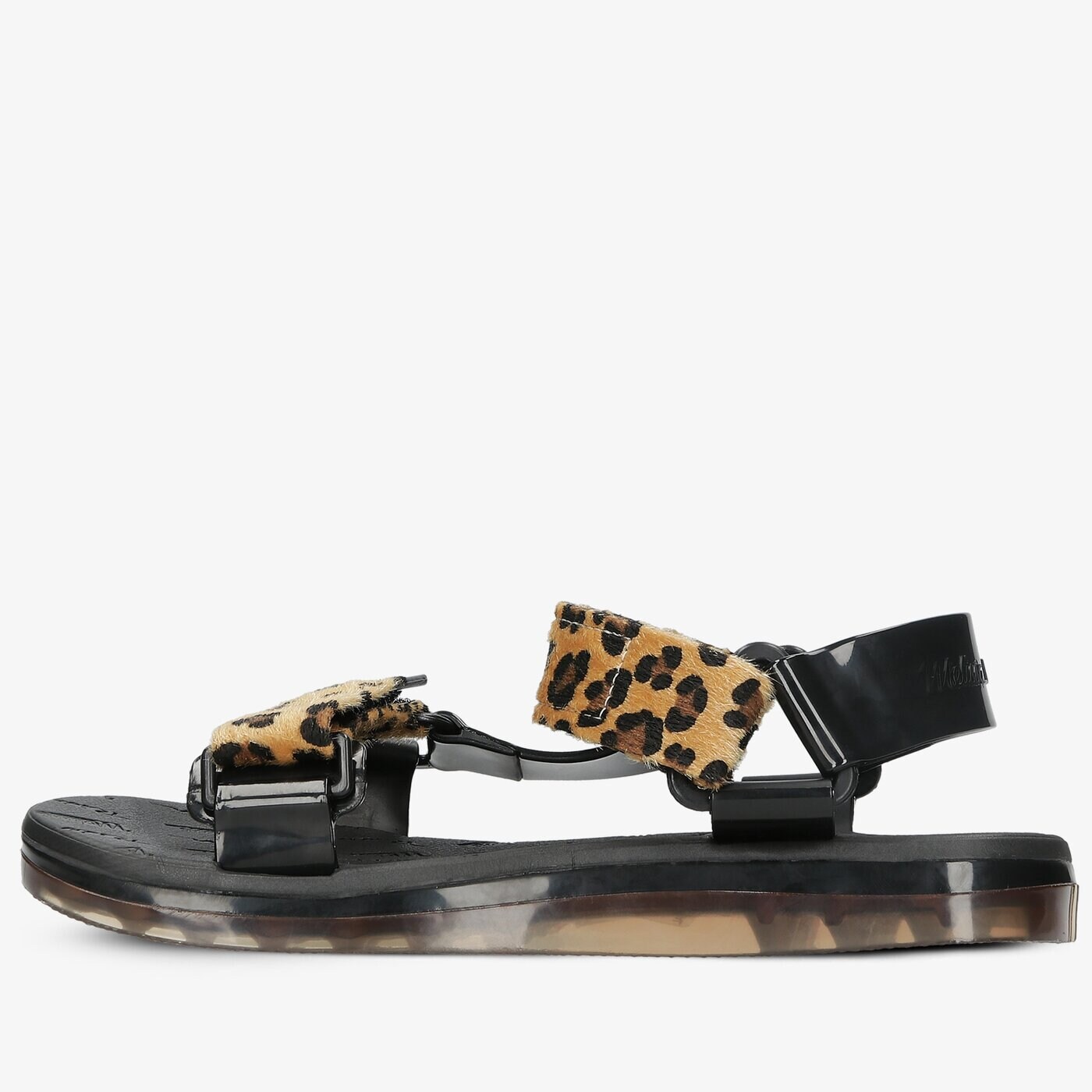 Damskie sandały MELISSA PRINT + RIDER AD. 3328151496 kolor czarny