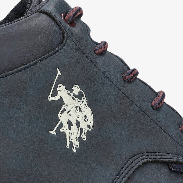 Męskie buty za kostkę U.S. POLO ASSN. YGOR001  ygor001dbl001 kolor granatowy