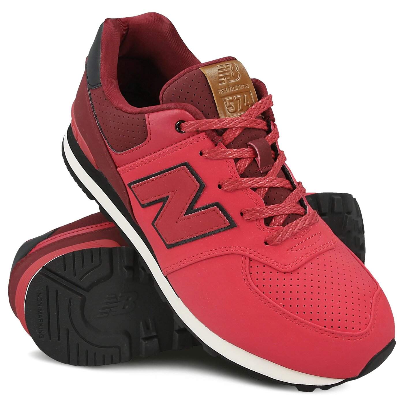Dziecięce sneakersy (buty) NEW BALANCE KL574YIG kl574yig kolor czerwony