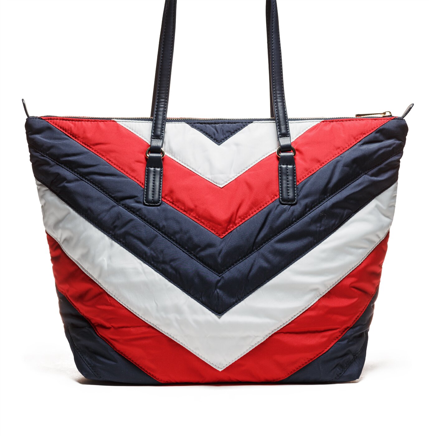 Damska torebka TOMMY HILFIGER TOREBKA POPPY TOTE CHEVRON PUF aw0aw05845901 kolor multicolor