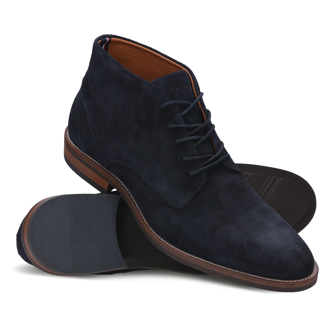 Męskie buty za kostkę TOMMY HILFIGER D2285ALLEN 10B fm56821852403 kolor granatowy