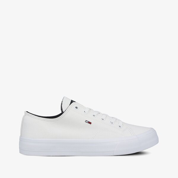 Męskie trampki TOMMY HILFIGER LONG LACE UP VULC em0em00486ybr kolor biały